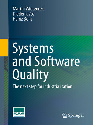 cover image of Systems and Software Quality